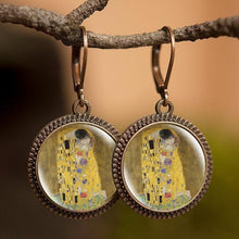Load image into Gallery viewer, Retro Oil Painting Earrings
