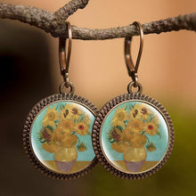 Load image into Gallery viewer, Retro Oil Painting Earrings
