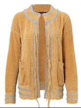 Load image into Gallery viewer, Loose Sweater Fashion Vintage Chenille Crew Neck Cardigan
