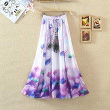 Load image into Gallery viewer, Print Floral Boho Style Long Skirt Huge Hem Chiffon Bohemian Skirt - 1
