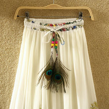 Load image into Gallery viewer, Print Floral Boho Style Long Skirt Huge Hem Chiffon Bohemian Skirt - 4
