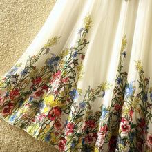 Load image into Gallery viewer, Print Floral Boho Style Long Skirt Huge Hem Chiffon Bohemian Skirt - 4
