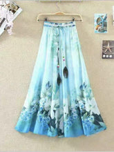 Load image into Gallery viewer, Print Floral Boho Style Long Skirt Huge Hem Chiffon Bohemian Skirt - 4
