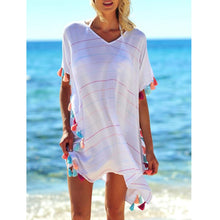 Load image into Gallery viewer, Women Beachwear Swimwear Beach Wear Tassel Cover Up
