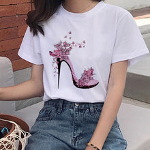 Load image into Gallery viewer, Women&#39;s Colorful Butterfly Print Short Sleeve T-shirt
