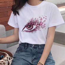 Load image into Gallery viewer, Women&#39;s Colorful Butterfly Print Short Sleeve T-shirt
