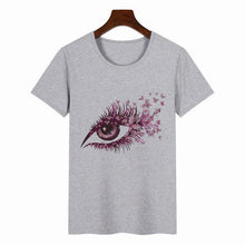 Load image into Gallery viewer, Women&#39;s Colorful Butterfly Print Short Sleeve T-shirt
