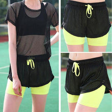 Load image into Gallery viewer, Womens Yoga Shorts Running Tights Short Women&#39;s Gym Cool Woman Sports Short Fitness Ladies Running Shorts Sportswear
