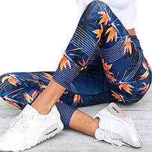 Load image into Gallery viewer, Yoga Pants Women&#39;s Fitness Sport Leggings Stripe Printing Elastic Gym Workout Tights S-XL Running Trousers Plus Size
