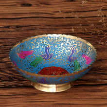 Load image into Gallery viewer, Tibet colorful bowls of candy bowls for fruit bowls and snacks for creative living room ornaments bowls Peacock bowls for Buddha bowls
