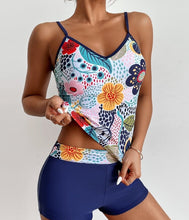 Load image into Gallery viewer, Doll Sleeve Split Fringe Three-Point One Size Swimsuit
