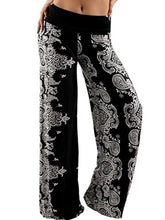 Load image into Gallery viewer, Women&#39;s Plus Size Pants Fashion High Waist Printed Casual Yoga Wide Leg Pants
