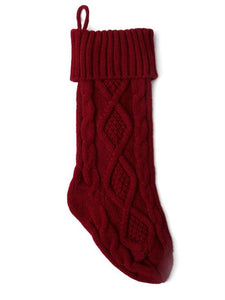 46CM Knitting Wool Home Wall Decoration Candy Bag Socks Set Diamond Gift Bag Socks Hanging Christmas Socks Set