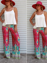 Load image into Gallery viewer, women&#39;s printed trousers straight pants factory direct sales
