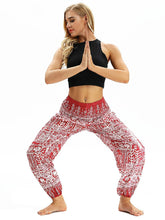 Load image into Gallery viewer, Totem print Women&#39;s Casual Light Lantern Dance Pants Popular In Autumn Yoga Loose Pants
