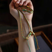 Load image into Gallery viewer, Hand-woven Retro National Wind Adjustable Cotton Rope Necklace Rope
