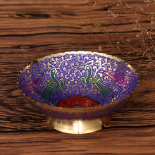 Load image into Gallery viewer, Tibet colorful bowls of candy bowls for fruit bowls and snacks for creative living room ornaments bowls Peacock bowls for Buddha bowls
