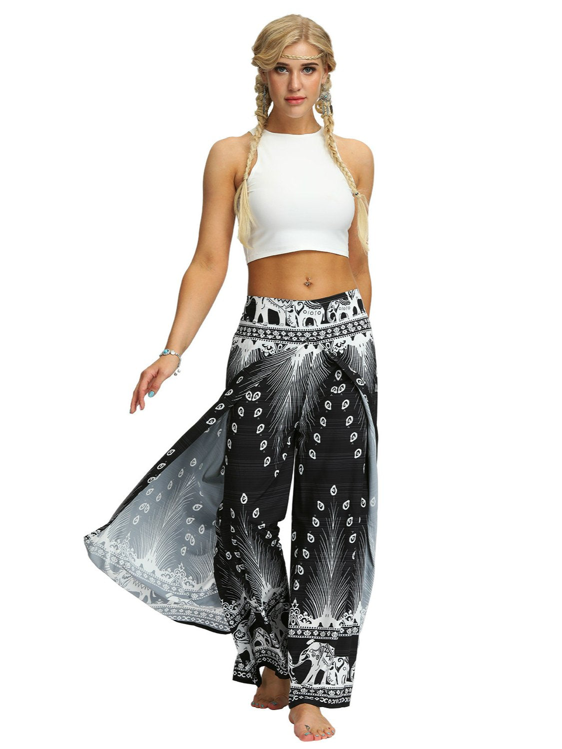 Yoga pants for women digital printing Yoga Belly Dance Pants loose pants  for women