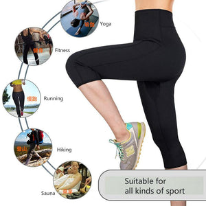 Pressurised Waistband Sweatpants Fitness Yoga Pants Ladies 7 Minutes Fast Dry Sports Clothes Long Pants Sweating Pant