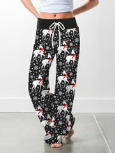 Load image into Gallery viewer, Fashion Woman Digital Printing Loose casual Flower pattern pants wide leg yoga pants 15
