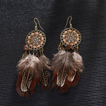 Load image into Gallery viewer, Bohemia Feather Tassels Earrings Accessories
