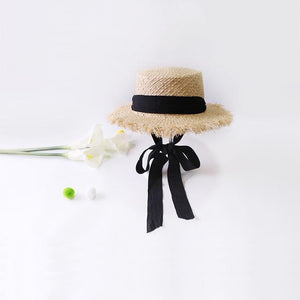 Handmade Weave Raffia Sun Hats For Women Summer Women Outdoors Sunshade Straw Hat Beach Hat Foldable Hat