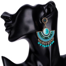 Load image into Gallery viewer, Elegant Bohemian Tassel Beads dangle Earrings Vintage Jewelry
