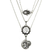 Load image into Gallery viewer, Alloy Moon Sun Choker Fashion Palm Multi-Layer Pendant Necklace For Women
