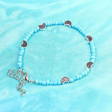 Load image into Gallery viewer, Bohemia Beads Vintage Leather Rope Leg Anklet Moon Sun Charm Beach Jewelry
