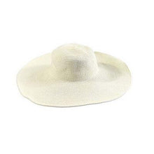 Load image into Gallery viewer, Solid Color Fashion Seaside Sun Visor Hat Large Brimmed Straw Sun Hat Folding Beach Hat

