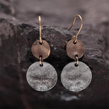 Load image into Gallery viewer, Simple Style Retro Round Drop Ethnic Pendant Fashion Coin Dangle Earring
