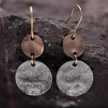 Load image into Gallery viewer, Simple Style Retro Round Drop Ethnic Pendant Fashion Coin Dangle Earring
