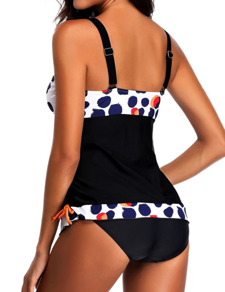 Women Strap Polk Dot Two Piece Swim Bikini Set Bathing Swimsuits