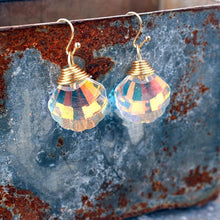 Load image into Gallery viewer, Bling Crystal Magic Moon Eardrop Pendant Handmade Wire Earrings
