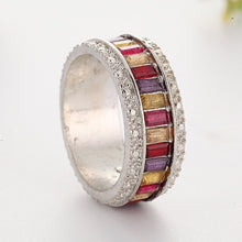 Load image into Gallery viewer, Colorful Crystal Stone Women Fashion Jewelry Accessories Circle Ring
