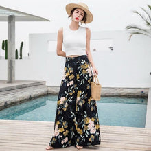 Load image into Gallery viewer, Casual Bohemian Beach High Waist Wide Leg Pants
