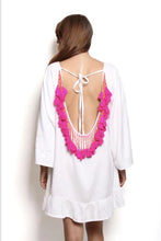 Load image into Gallery viewer, Bohemian Beach Loose Tassel Mini Dress
