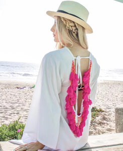 Bohemian Beach Loose Tassel Mini Dress